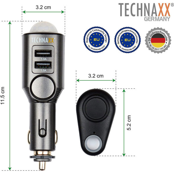 دزدگیر ماشین Technaxx با عملکرد شارژ TX-100 - Image 4